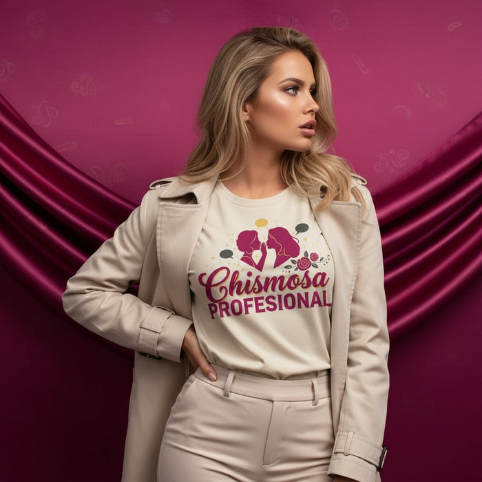 Chismosa Profesional T-Shirt, Funny Spanish Gossip Tee, Latina Women's Shirt, Best Friend Gift, Comadre Shirt, Cute Mexican American Graphic T-Shirt.