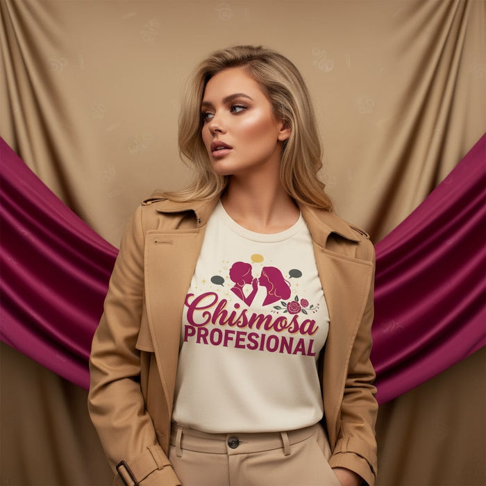Chismosa Profesional T-Shirt, Funny Spanish Gossip Tee, Latina Women's Shirt, Best Friend Gift, Comadre Shirt, Cute Mexican American Graphic T-Shirt.