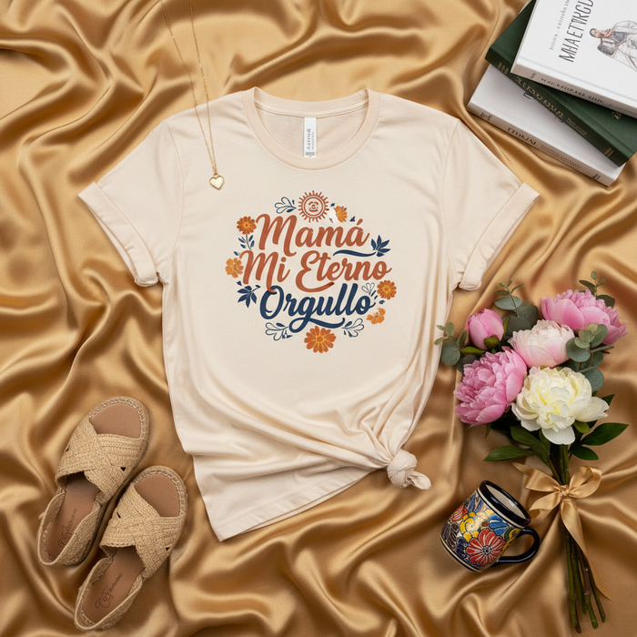 Mamá Mi Eterno Orgullo Shirt, Mother's Day Gift, Spanish Language Tee, Latina Mom T-Shirt, Floral Graphic Design, Hispanic Family Apparel, Best Mom Ever, Presente Para Mamá