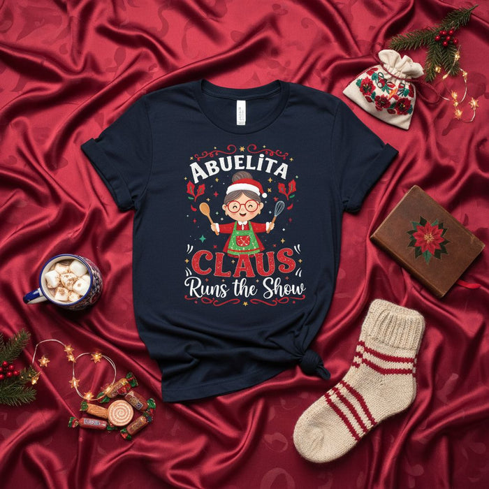 Camiseta Navideña Graciosa Abuelita Claus, Regalo para Abuela Nana Familia