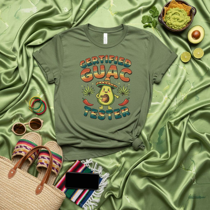 Camiseta Certificado Catador Guacamole, Cinco de Mayo, Amante Comida Mexicana