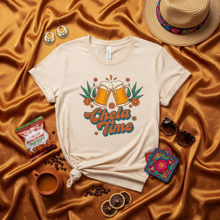 Chelada Time Retro T-Shirt, Fiesta Beer Drinking Tee, Mexican Graphic Shirt, Cerveza Lovers Gift, Unisex Chelada Time Retro T-Shirt, Fiesta Beer Drinking Tee, Mexican Graphic Shirt, Cerveza Lovers Gift, Unisex