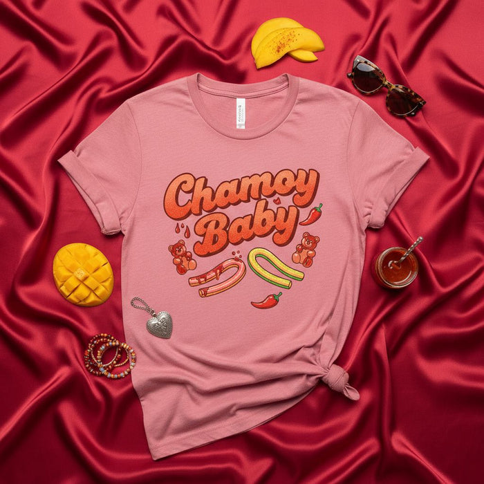 Chamoy Baby Shirt, Mexican Candy T-Shirt, Spicy Mango and Chili Candy Tee, Dulces Mexicanos Unisex Shirt, Cute Chamoy Snack Food Top, Mexican Culture Gift Idea.
