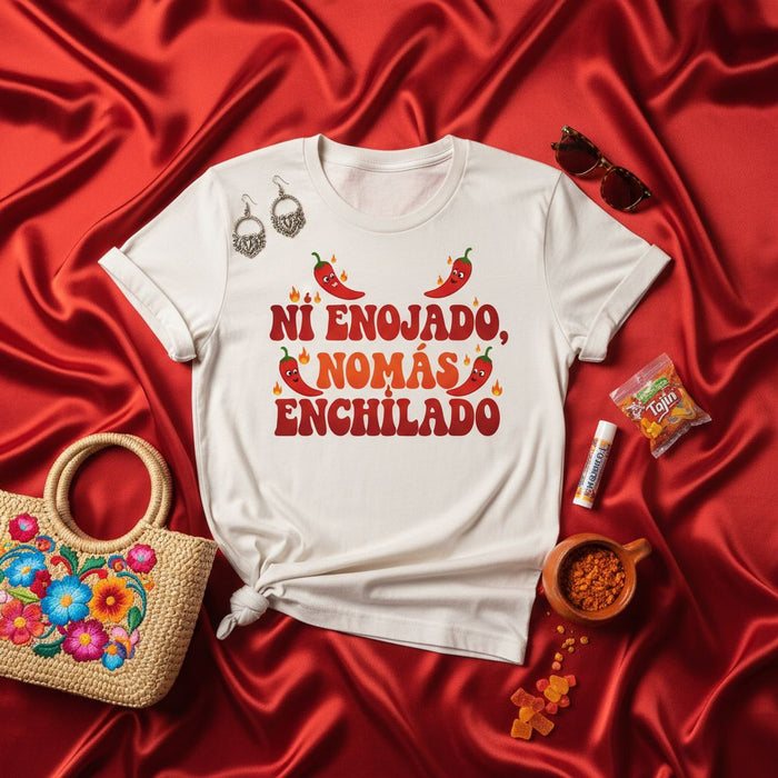Maglietta Non Arrabbiato Ma Soltanto Piccante, Peperoncino Messicano, Maglia Divertente Spezia Latinx, Abbigliamento in Spagnolo per Cinco de Mayo, Regalo Non Arrabbiato Ma Piccante