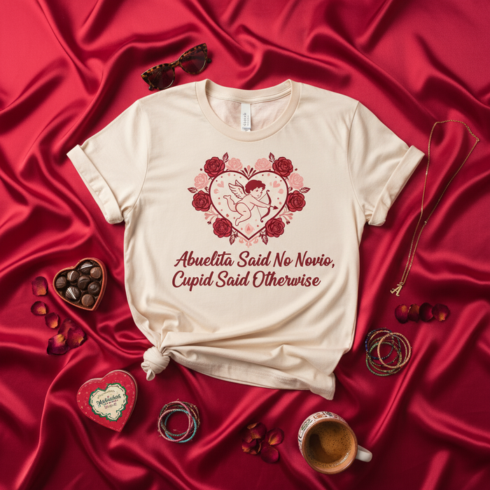 Camiseta Graciosa de San Valentín Latina con Cita en Español, Gráfico Lindo de Corazón de Rosa, Regalo para Novia o Amiga Soltera