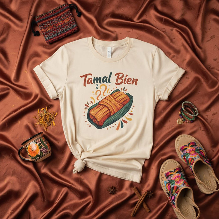 Tamal Bien Shirt, Funny Tamale Foodie T-Shirt, Mexican Tamal Lover Gift, Latinx Hispanic Comfort Colors Tee, Cute Food Graphic Unisex T-Shirt