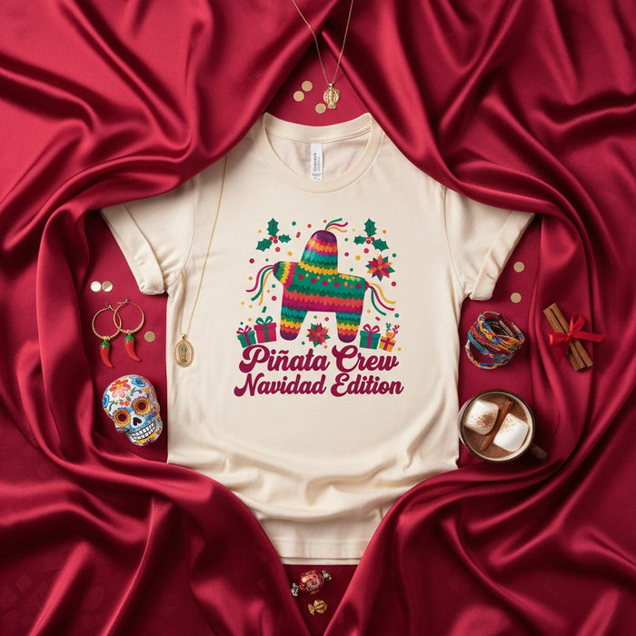 Piñata Crew Navidad Edition Shirt, Unisex Mexican Christmas Piñata Tee, Holiday Party Fiesta T-Shirt, Family Matching Navidad Top, Funny Pinata Gift Idea