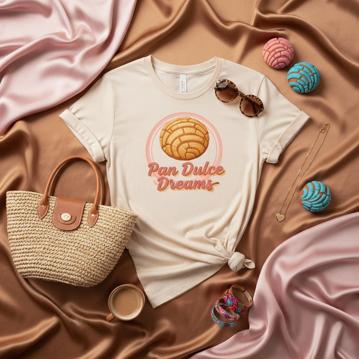 Concha Shirt Pan Dulce Träume, Mexikanisches Süßbrot T-Shirt, Pastell Ästhetik Unisex Shirt, Geschenk für Hispanic Food Liebhaber