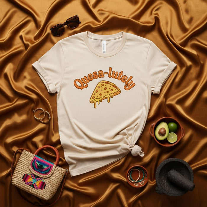 Maglietta Quesa-lutely Divertente Quesadilla Fetta di Pizza Maglia per Foodie Simpatica Idea Regalo per Amanti del Formaggio T-Shirt Grafica Unisex per Fan di Tacos e Cibo Messicano