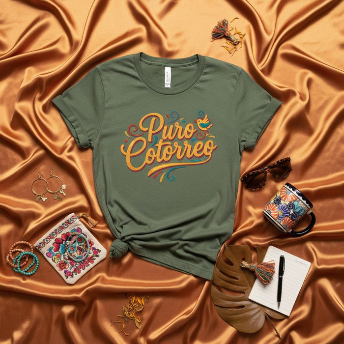 Puro Cotorreo T-Shirt, Funny Spanish Slang Tee, Latino Jargon Shirt, Hispanic Gift for Men and Women, Fun Latinx Conversation Top