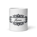 Aaron Exclusive Name Art Piece Home Office Work Coffee Mug Mexican Spanish Pride Gift Cup One-Of-A-Kind Calligraphy White Glossy Mug | A11 Mexicada