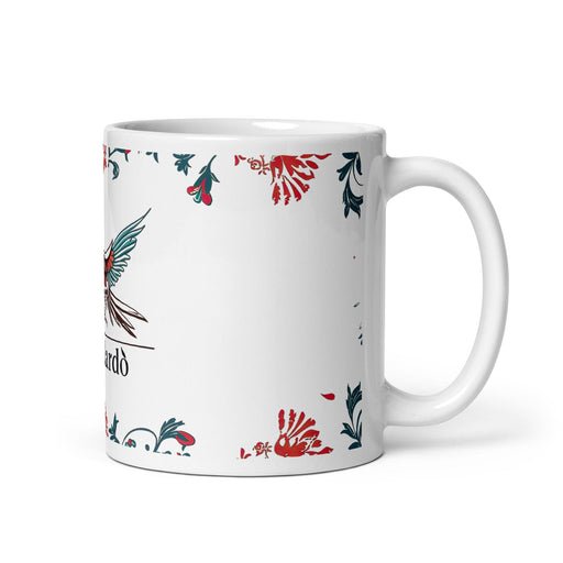 Abelardo Exclusive Name Art Piece Home Office Work Coffee Mug Mexican Spanish Pride Gift Cup One-Of-A-Kind Calligraphy White Glossy Mug | A12 Mexicada 11 oz
