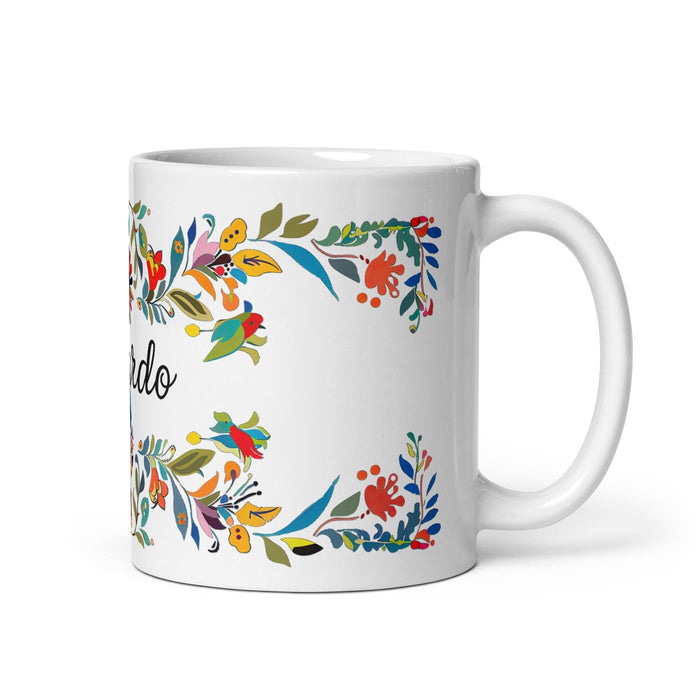 Abelardo Exclusive Name Art Piece Home Office Work Coffee Mug Mexican Spanish Pride Gift Cup One-Of-A-Kind Calligraphy White Glossy Mug | A13 Mexicada 11 oz