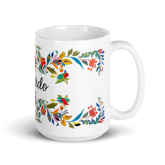 Abelardo Exclusive Name Art Piece Home Office Work Coffee Mug Mexican Spanish Pride Gift Cup One-Of-A-Kind Calligraphy White Glossy Mug | A13 Mexicada 15 oz