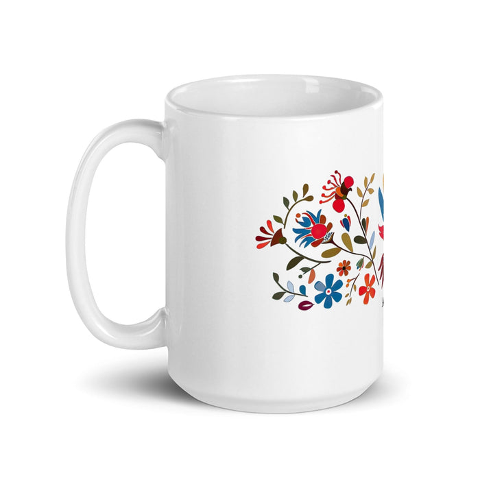 Abelardo Exclusive Name Art Piece Home Office Work Coffee Mug Mexican Spanish Pride Gift Cup One-Of-A-Kind Calligraphy White Glossy Mug | A15 Mexicada