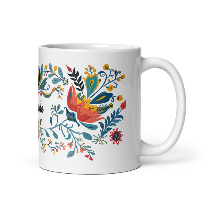 Abelardo Exclusive Name Art Piece Home Office Work Coffee Mug Mexican Spanish Pride Gift Cup One-Of-A-Kind Calligraphy White Glossy Mug | A16 Mexicada 11 oz