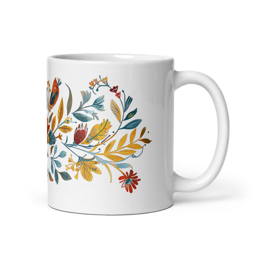 Abelardo Exclusive Name Art Piece Home Office Work Coffee Mug Mexican Spanish Pride Gift Cup One-Of-A-Kind Calligraphy White Glossy Mug | A17 Mexicada 11 oz