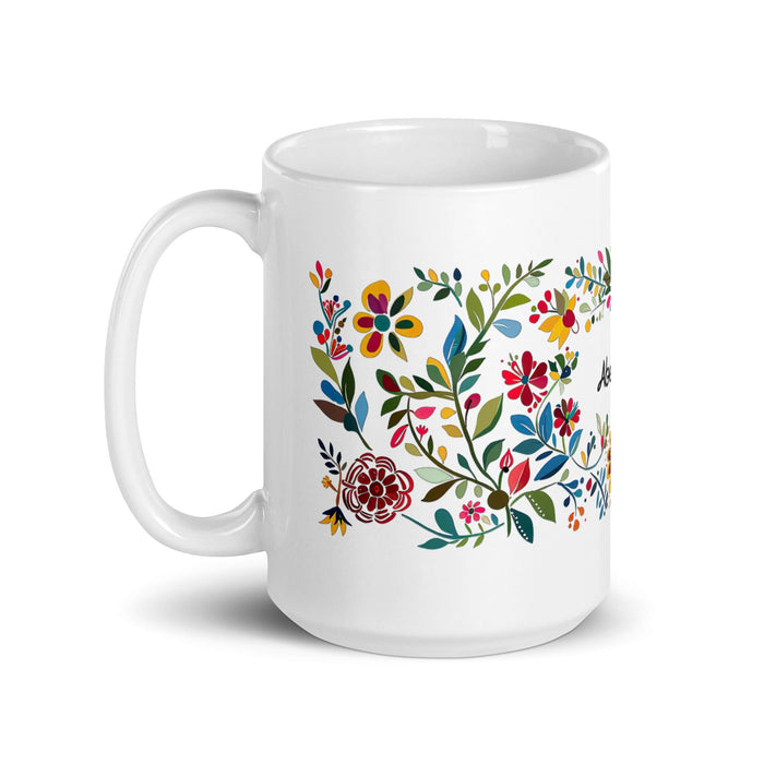 Abelardo Exclusive Name Art Piece Home Office Work Coffee Mug Mexican Spanish Pride Gift Cup One - Of - A - Kind Calligraphy White Glossy Mug | A18 - Mexicada