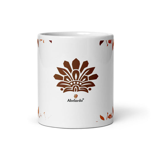 Abelardo Exclusive Name Art Piece Home Office Work Coffee Mug Mexican Spanish Pride Gift Cup One - Of - A - Kind Calligraphy White Glossy Mug | A22 - Mexicada