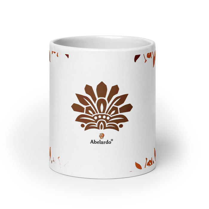 Abelardo Exclusive Name Art Piece Home Office Work Coffee Mug Mexican Spanish Pride Gift Cup One - Of - A - Kind Calligraphy White Glossy Mug | A22 - Mexicada