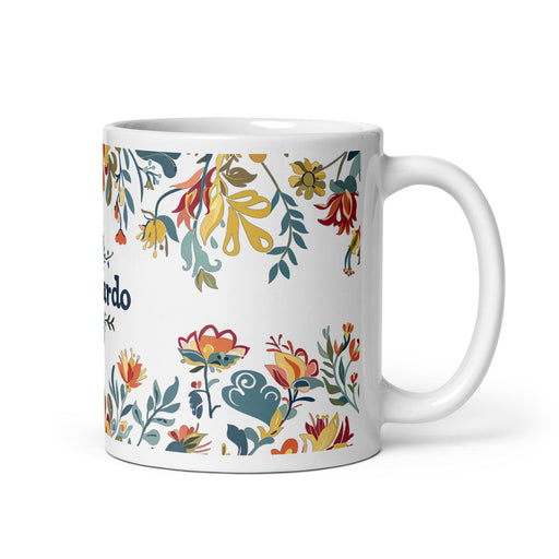Abelardo Exclusive Name Art Piece Home Office Work Coffee Mug Mexican Spanish Pride Gift Cup One-Of-A-Kind Calligraphy White Glossy Mug | A3 Mexicada 11 oz