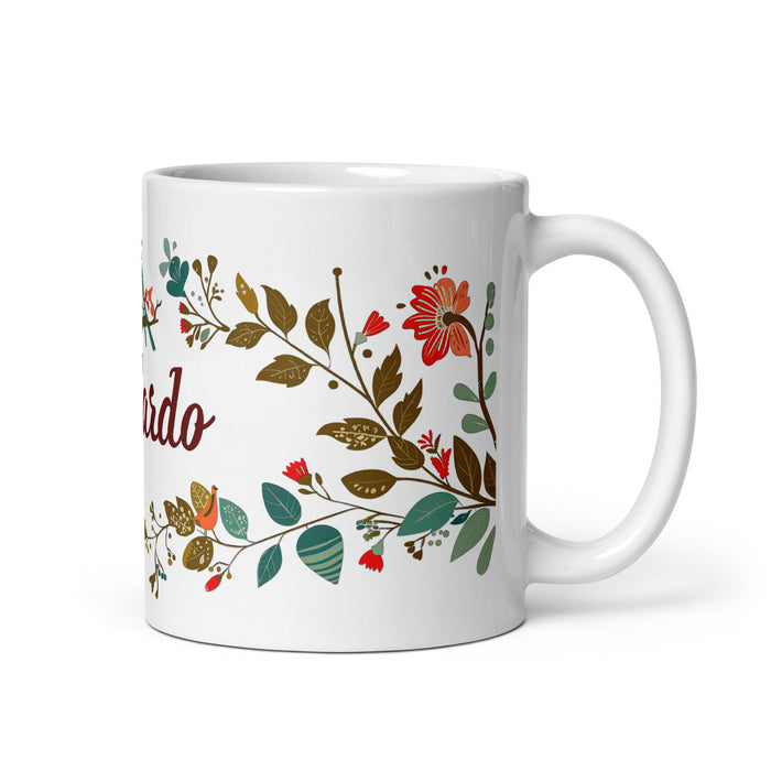 Abelardo Exclusive Name Art Piece Home Office Work Coffee Mug Mexican Spanish Pride Gift Cup One - Of - A - Kind Calligraphy White Glossy Mug | A6 - Mexicada