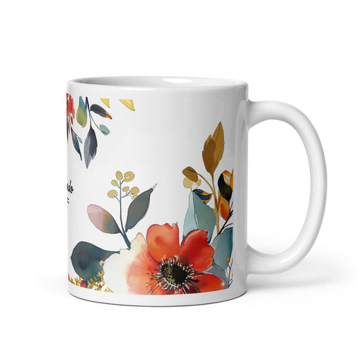 Abelardo Exclusive Name Art Piece Home Office Work Coffee Mug Mexican Spanish Pride Gift Cup One-Of-A-Kind Calligraphy White Glossy Mug | A7 Mexicada 11 oz
