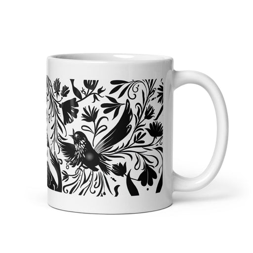 Abigail Exclusive Name Art Piece Home Office Work Coffee Mug Mexican Spanish Pride Gift Cup One-Of-A-Kind Calligraphy White Glossy Mug | A13 Mexicada 11 oz