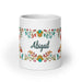 Abigail Exclusive Name Art Piece Home Office Work Coffee Mug Mexican Spanish Pride Gift Cup One - Of - A - Kind Calligraphy White Glossy Mug | A20 - Mexicada