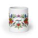 Abigail Exclusive Name Art Piece Home Office Work Coffee Mug Mexican Spanish Pride Gift Cup One-Of-A-Kind Calligraphy White Glossy Mug | A24 Mexicada