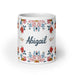 Abigail Exclusive Name Art Piece Home Office Work Coffee Mug Mexican Spanish Pride Gift Cup One - Of - A - Kind Calligraphy White Glossy Mug | A28 - Mexicada