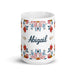 Abigail Exclusive Name Art Piece Home Office Work Coffee Mug Mexican Spanish Pride Gift Cup One-Of-A-Kind Calligraphy White Glossy Mug | A28 Mexicada