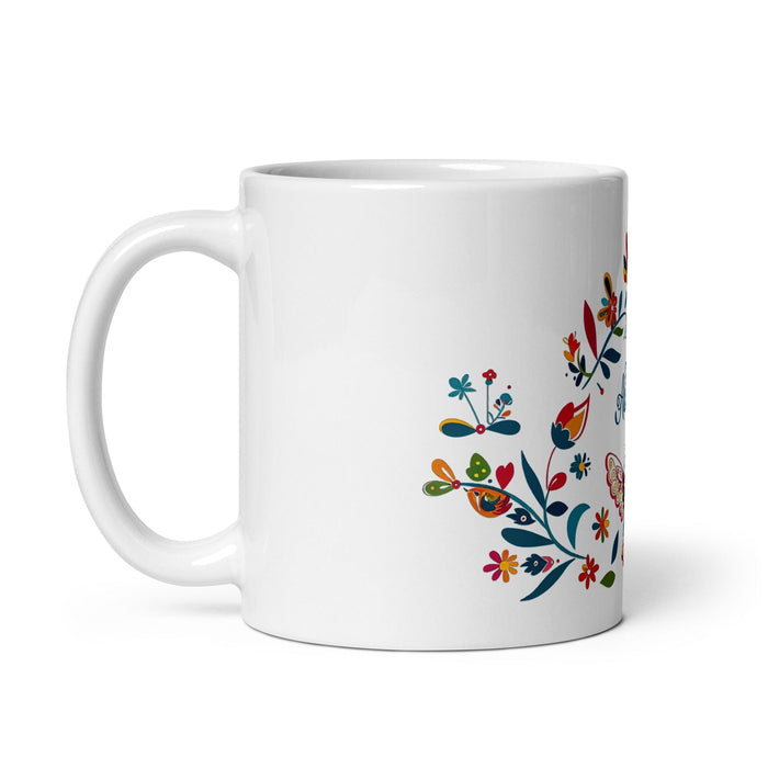 Abigail Exclusive Name Art Piece Home Office Work Coffee Mug Mexican Spanish Pride Gift Cup One-Of-A-Kind Calligraphy White Glossy Mug | A30 Mexicada