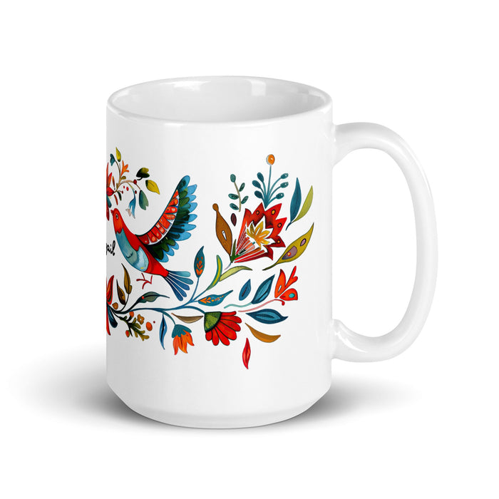 Abigail Exclusive Name Art Piece Home Office Work Coffee Mug Mexican Spanish Pride Gift Cup One - Of - A - Kind Calligraphy White Glossy Mug | A5 - Mexicada