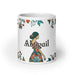 Abigail Exclusive Name Art Piece Home Office Work Coffee Mug Mexican Spanish Pride Gift Cup One - Of - A - Kind Calligraphy White Glossy Mug | A7 - Mexicada