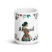 Abigail Exclusive Name Art Piece Home Office Work Coffee Mug Mexican Spanish Pride Gift Cup One - Of - A - Kind Calligraphy White Glossy Mug | A7 - Mexicada