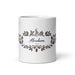 Abraham Exclusive Name Art Piece Home Office Work Coffee Mug Mexican Spanish Pride Gift Cup One - Of - A - Kind Calligraphy White Glossy Mug | A2 - Mexicada