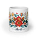 Abril Exclusive Name Art Piece Home Office Work Coffee Mug Mexican Spanish Pride Gift Cup One-Of-A-Kind Calligraphy White Glossy Mug | A13 Mexicada