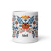 Abril Exclusive Name Art Piece Home Office Work Coffee Mug Mexican Spanish Pride Gift Cup One - Of - A - Kind Calligraphy White Glossy Mug | A23 - Mexicada