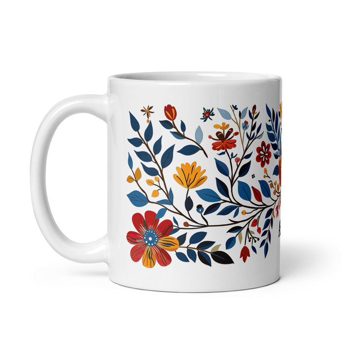 Abril Exclusive Name Art Piece Home Office Work Coffee Mug Mexican Spanish Pride Gift Cup One - Of - A - Kind Calligraphy White Glossy Mug | A23 - Mexicada