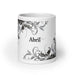 Abril Exclusive Name Art Piece Home Office Work Coffee Mug Mexican Spanish Pride Gift Cup One-Of-A-Kind Calligraphy White Glossy Mug | A4 Mexicada