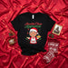Abuelita Claus Approved T-Shirt Funny Christmas Shirt for Grandma, Abuela, or Hispanic Grandmother, Holiday Gift Tee with Santa Hat and Tamales Design Mexicada