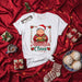 Abuelita Claus Christmas T-Shirt, Cute Hispanic Grandmother Gift, Latinx Xmas Tee with Poinsettia Wreath, Nana Holiday Cookie Sweater, Spanish Grandma Shirt Mexicada