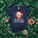 Abuelita Claus Knows Everything Christmas T-Shirt, Cute Grandma Santa Poinsettia Wreath Tee, Holiday Gift for Abuela, Funny Spanish English Mixed Text Shirt Mexicada