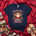 Abuelito Claus Loves Chelas Mexican Santa T-Shirt, Funny Hispanic Christmas Shirt with Sombrero, Poinsettias, and Beer for Grandpa, Abuelo, or Dad, Latino Holiday Party Tee Shirt Gift Idea Mexicada