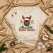 Abuelito Sleigh Driver Christmas Lucha Libre Shirt with Reindeer Antlers and Lights, Funny Grandfather Holiday Tee, Mexican Wrestling Mask Xmas Gift for Grandpa Mexicada