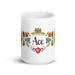 Ace Exclusive Name Art Piece Home Office Work Coffee Mug Mexican Spanish Pride Gift Cup One - Of - A - Kind Calligraphy White Glossy Mug | A10 - Mexicada