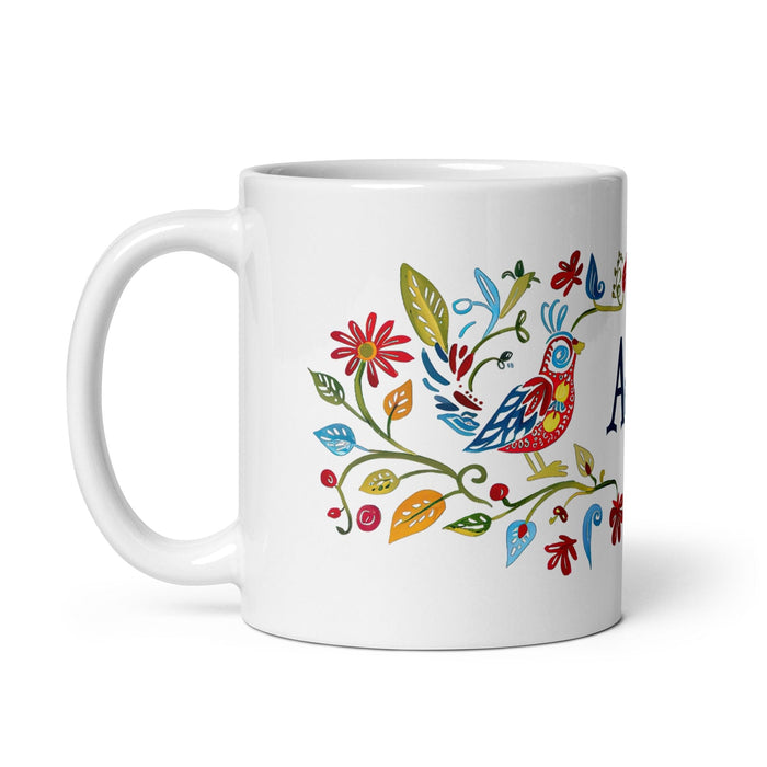 Ace Exclusive Name Art Piece Home Office Work Coffee Mug Mexican Spanish Pride Gift Cup One - Of - A - Kind Calligraphy White Glossy Mug | A11 - Mexicada