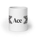 Ace Exclusive Name Art Piece Home Office Work Coffee Mug Mexican Spanish Pride Gift Cup One - Of - A - Kind Calligraphy White Glossy Mug | A13 - Mexicada