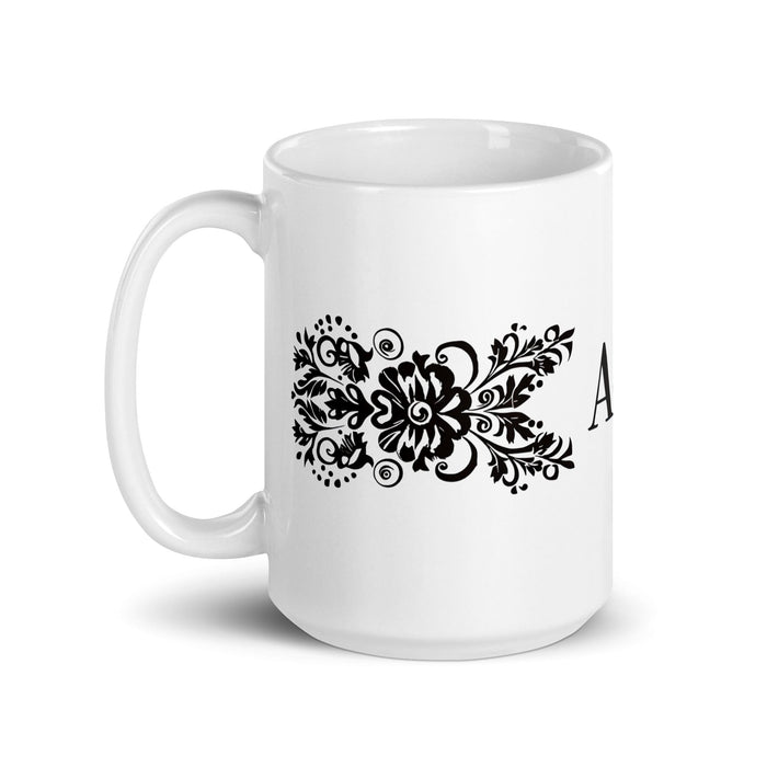 Ace Exclusive Name Art Piece Home Office Work Coffee Mug Mexican Spanish Pride Gift Cup One-Of-A-Kind Calligraphy White Glossy Mug | A13 Mexicada